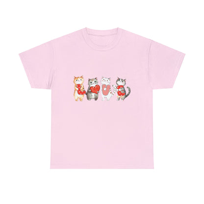 Love Cats Valentine Short Sleeve Tee