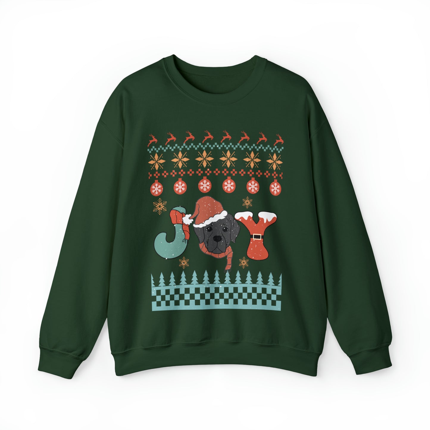 Joy Labrador Dog Christmas Ugly Sweater Sweatshirt