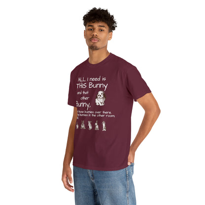 All The Bunnies Rabbit lover Unisex Heavy Cotton Tee