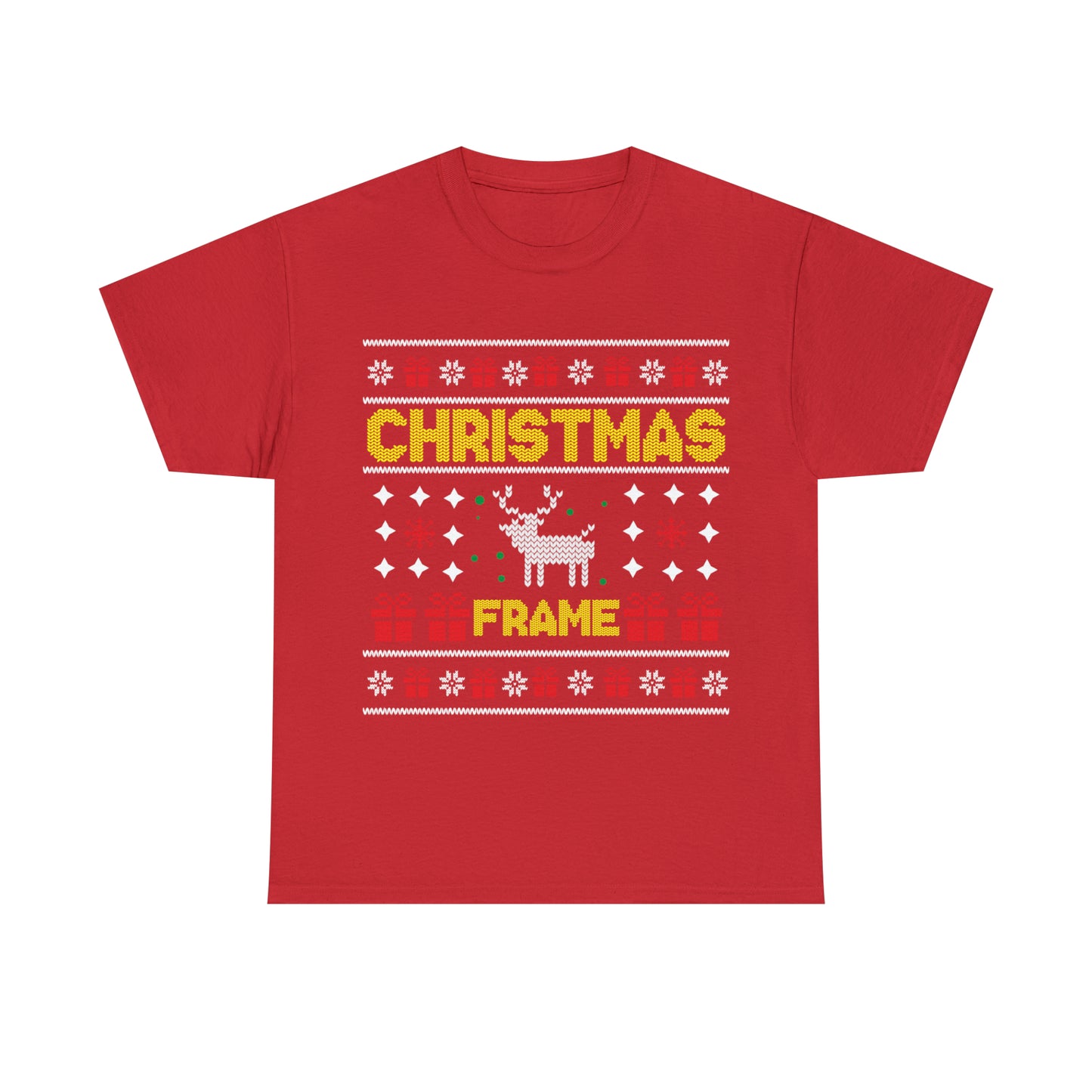 Christmas Frame Ugly Sweater Short Sleeve Tee