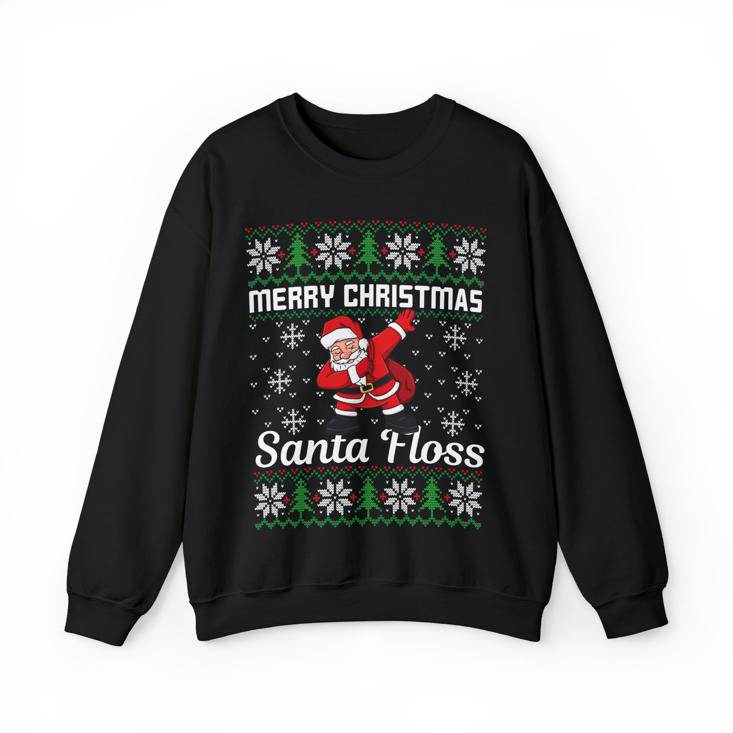 Merry Christmas Santa Floss Ugly Sweater Sweatshirt