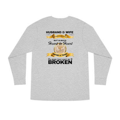 Husband & Wife Not Always Eye to Eye But Always Heart to Heart Long Sleeve Tee