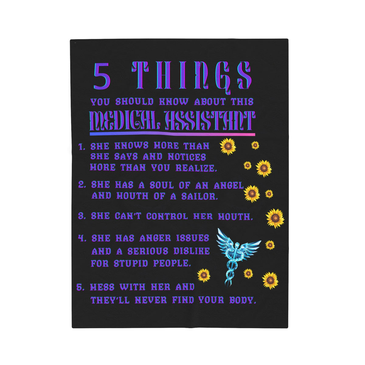 5 Things You Should Know Medical Assistant Design 2 Plush Blanket