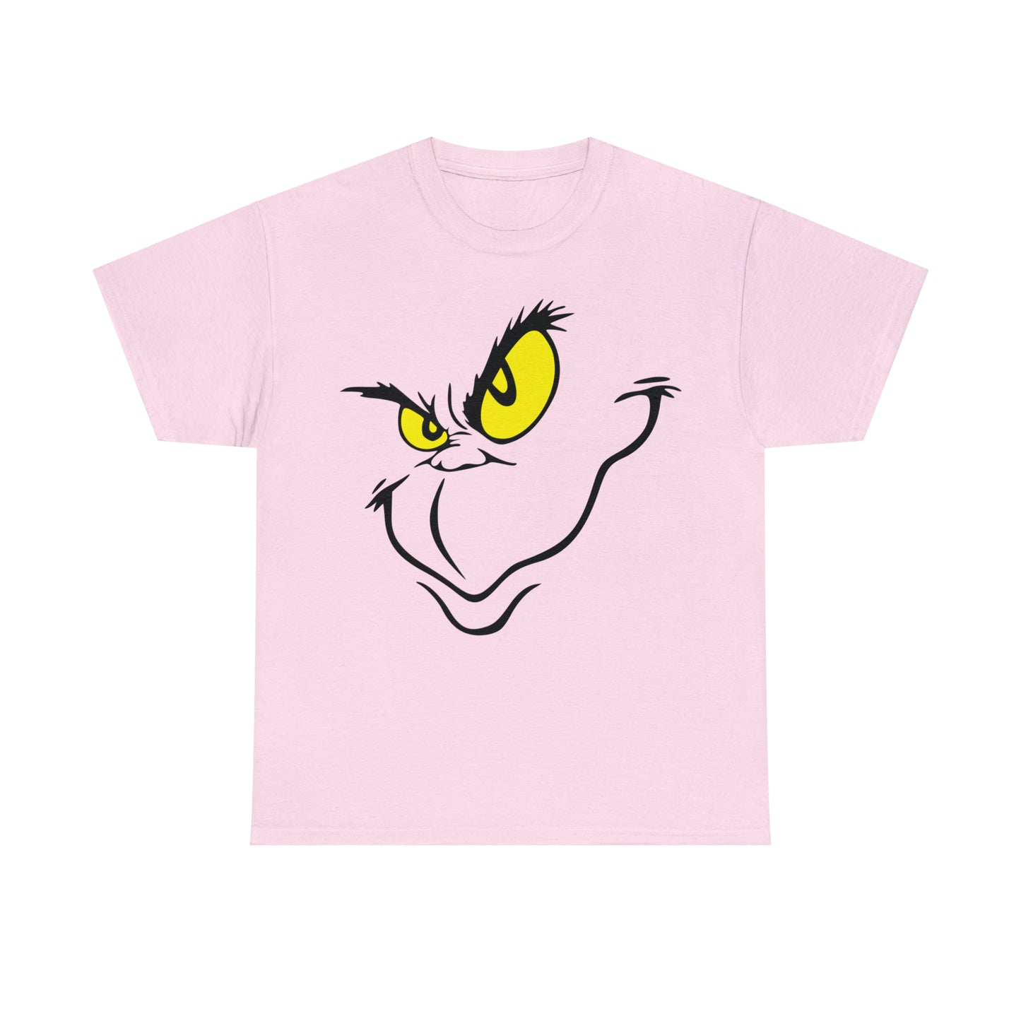 Grinch Face Christmas Short Sleeve Tee