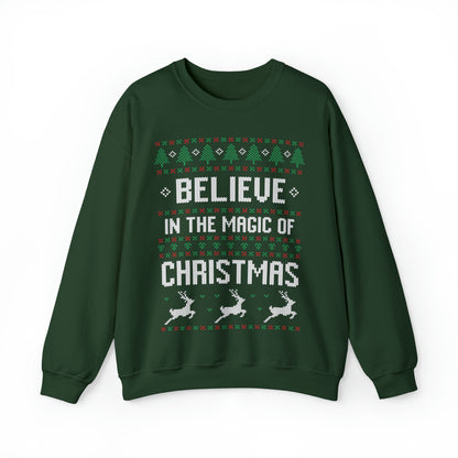 Believe in the Magic of Christmas Ugly Sweater Sweatshirt