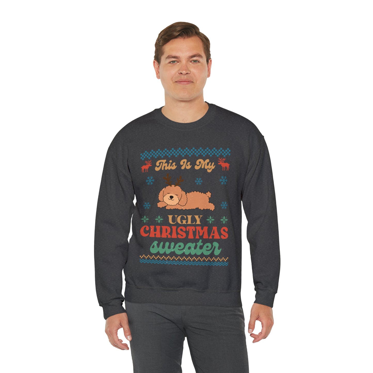 Poodle Doodle This is My Ugly Christmas Sweater Sweatshirt