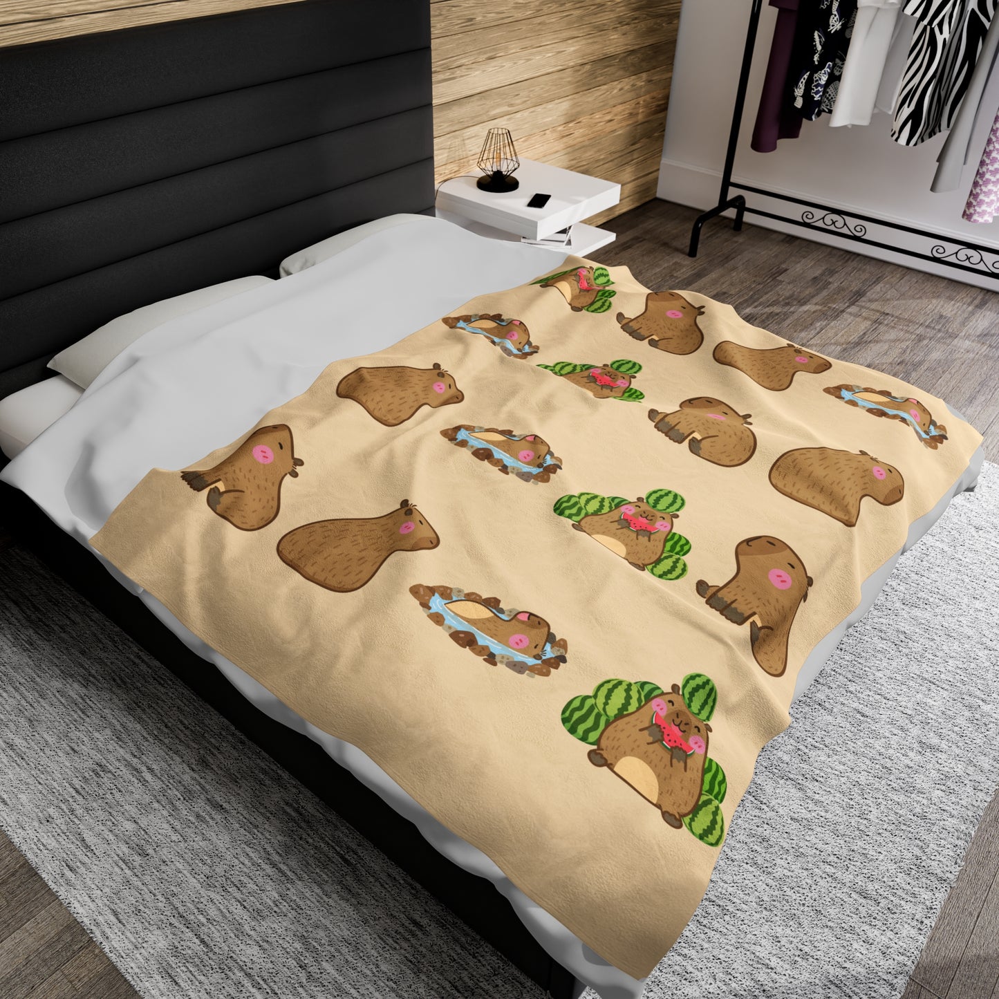 Happy Capybara Blanket