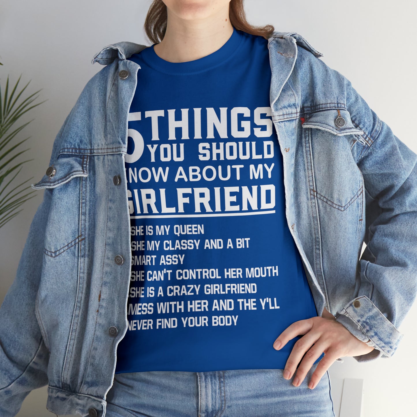 5 Things You Should Know My Girlfriend Short Sleeve Tee