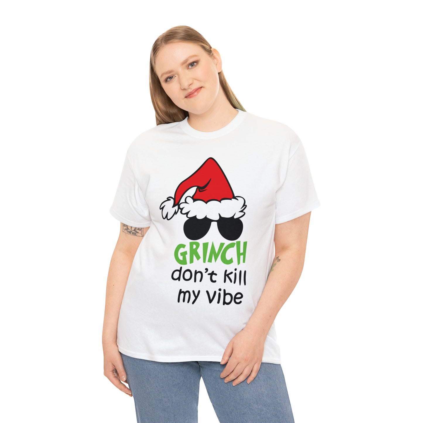 Grinch Don't Kill My Vibe Christmas Short Sleeve Tee