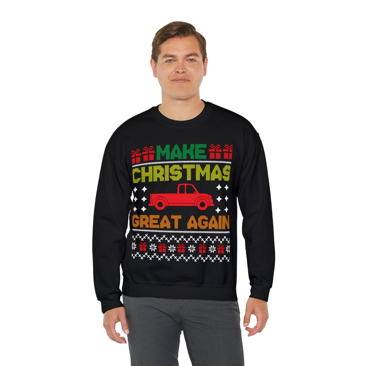 Make Christmas Great Again Trump Ugly Sweater Sweatshirt