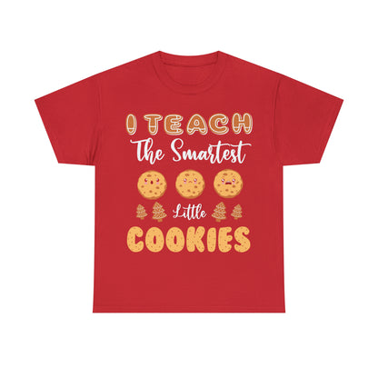 I Teach The Smartest Little Cookies Christmas Short Sleeve Tee