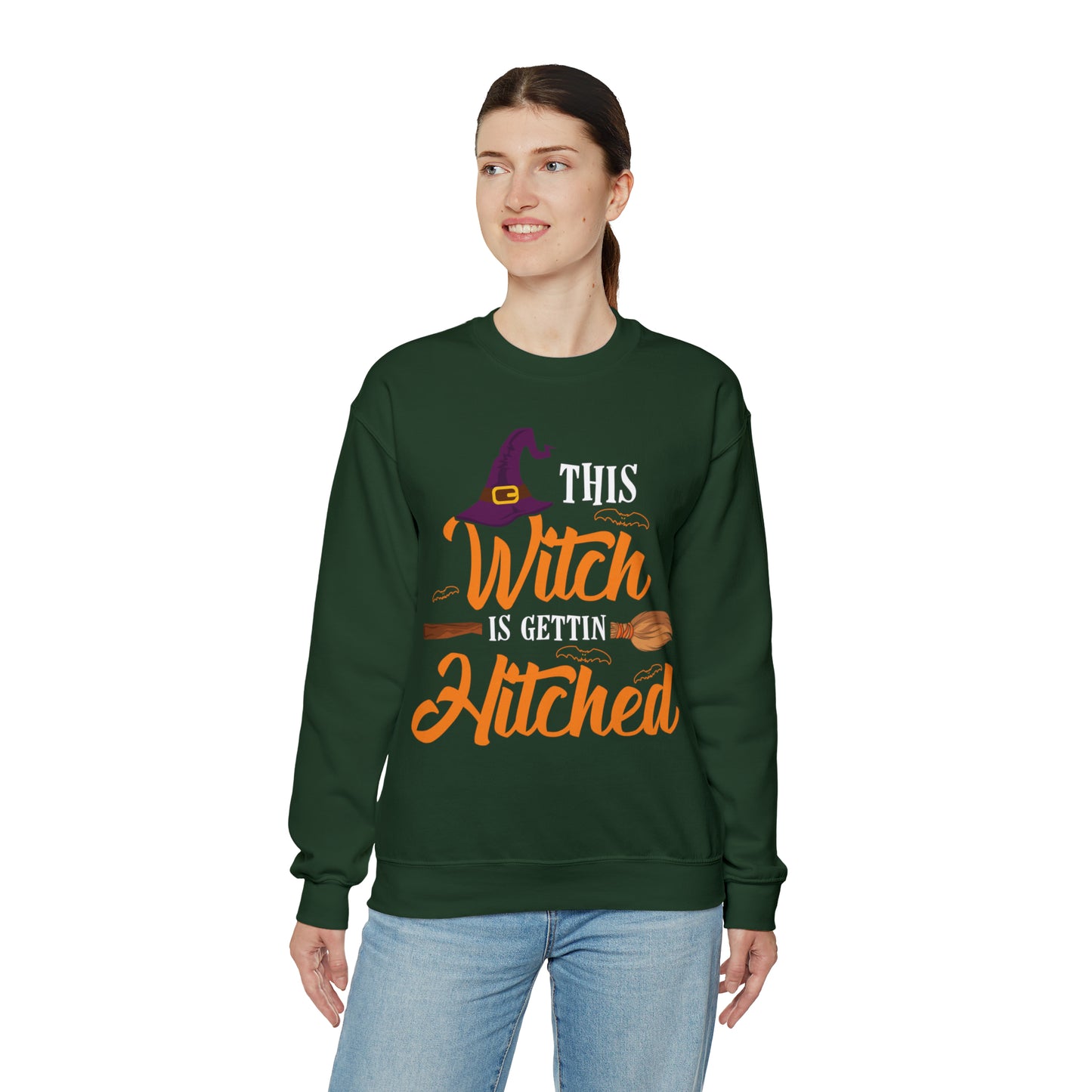 This Witch Is Getting Hitched Wedding Halloween Sweatshirt