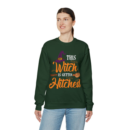 This Witch Is Getting Hitched Wedding Halloween Sweatshirt
