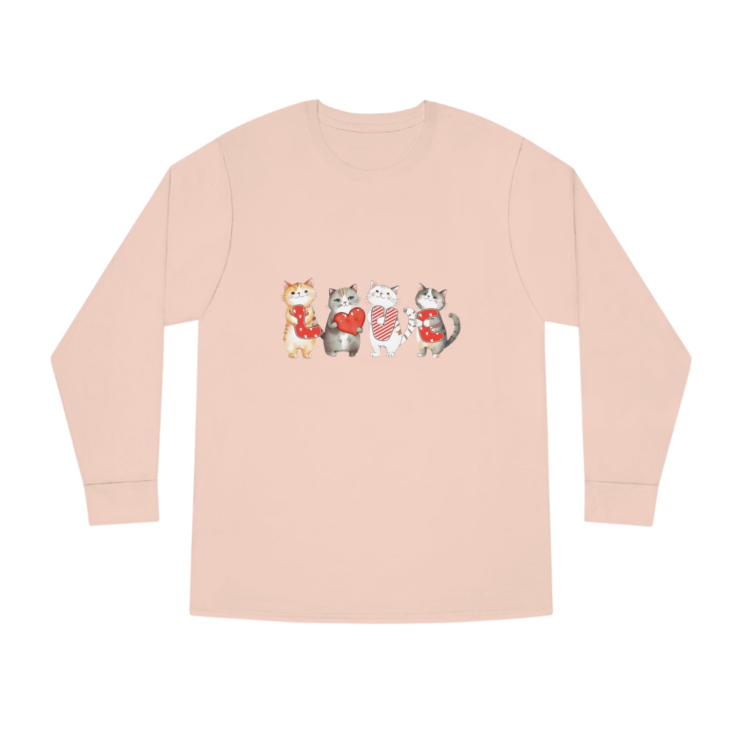 Love Cats Valentine Long Sleeve T-shirt