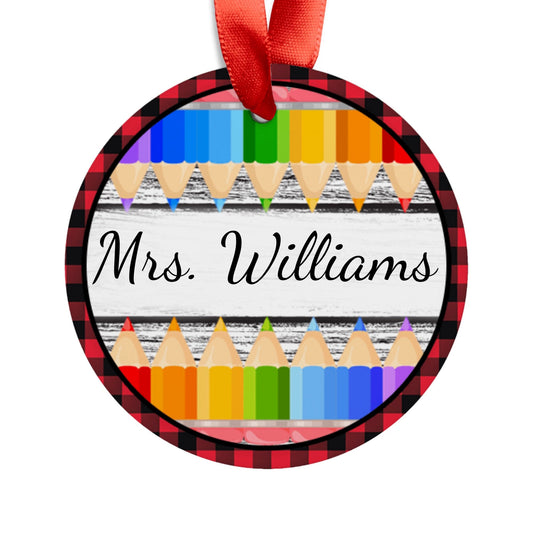 Personalized Teacher Acrylic Ornament