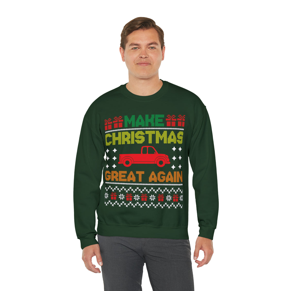 Make Christmas Great Again Trump Ugly Sweater Sweatshirt