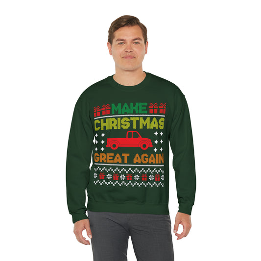 Make Christmas Great Again Trump Ugly Sweater Sweatshirt