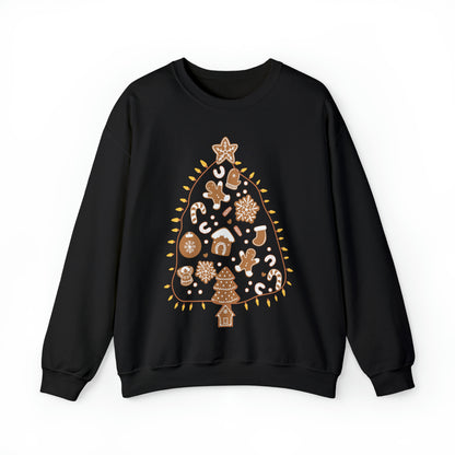 Gingerbread Cookie Christmas Tree Christmas Sweatshirt