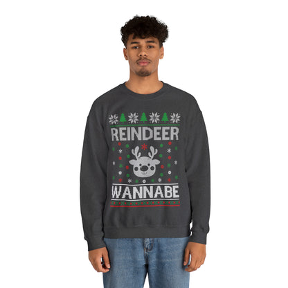 Reindeer Wannabe Christmas Ugly Sweater Sweatshirt