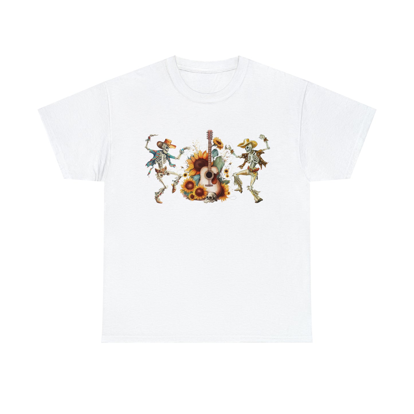 Western Dancing Skeletons Short Sleeve Tee