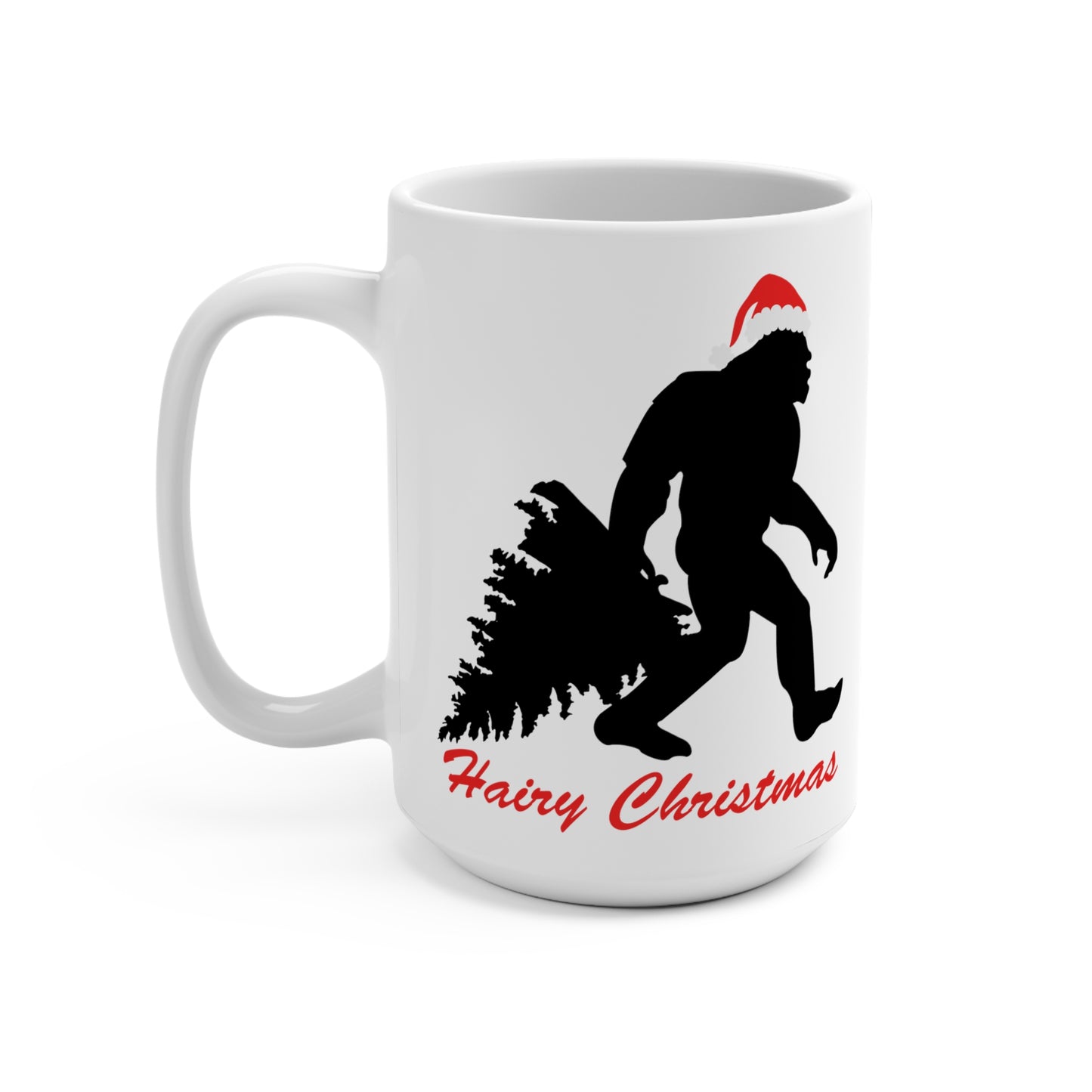 Hairy Christmas Sasquatch Big Foot Mug 15oz
