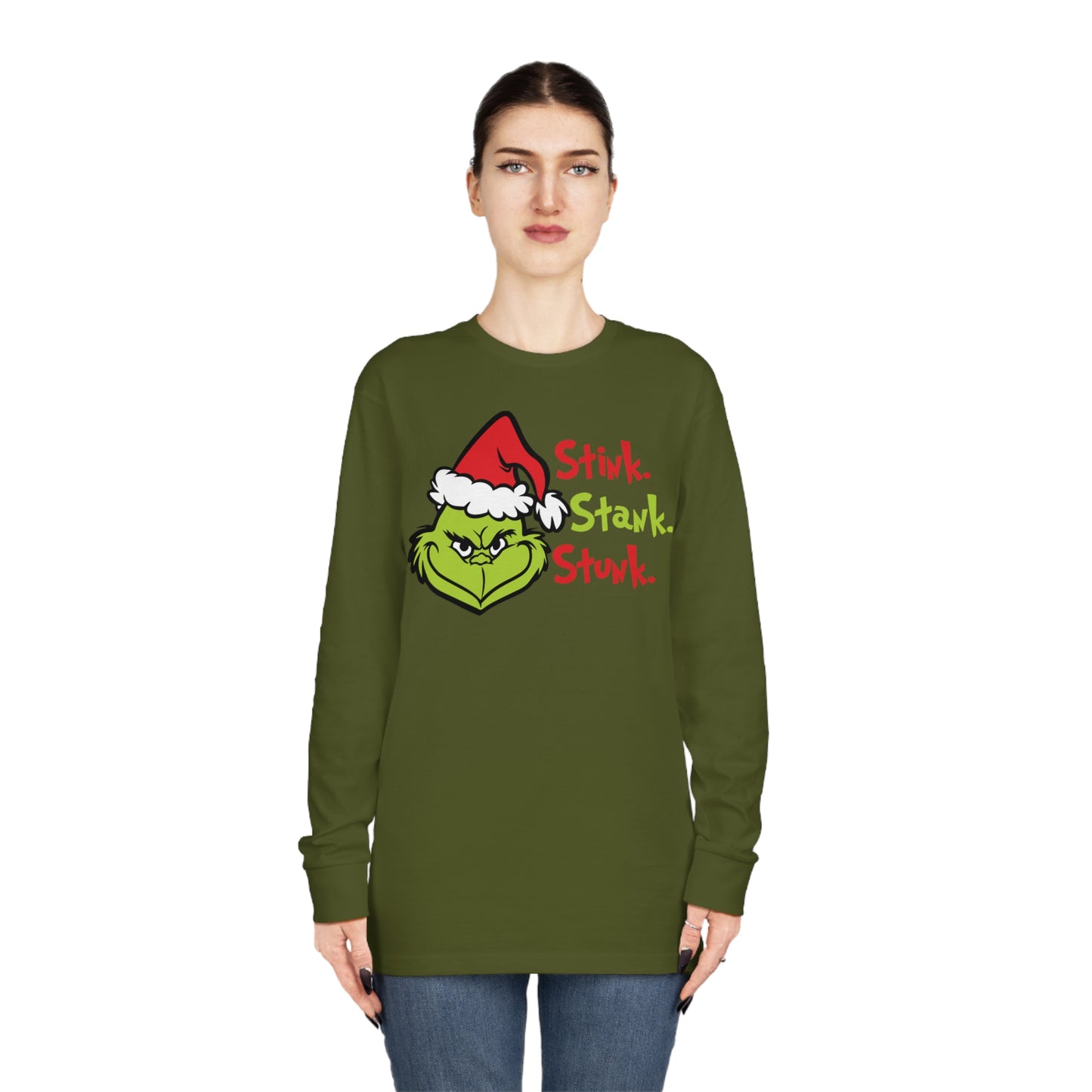 Grinch Stink Stank Stunk Christmas Long Sleeve T-Shirt