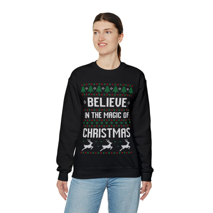 Believe in the Magic of Christmas Ugly Sweater Sweatshirt