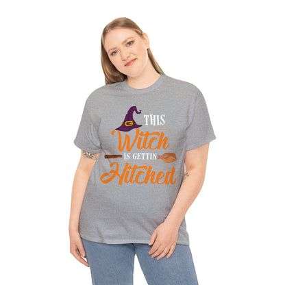 This Witch Is Getting Hitched Wedding Halloween Short Sleeve Tee