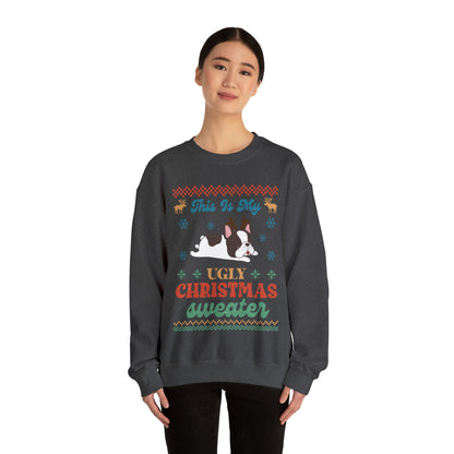 French Bulldog Frenchie This is My Ugly Christmas Sweater Sweatshirt