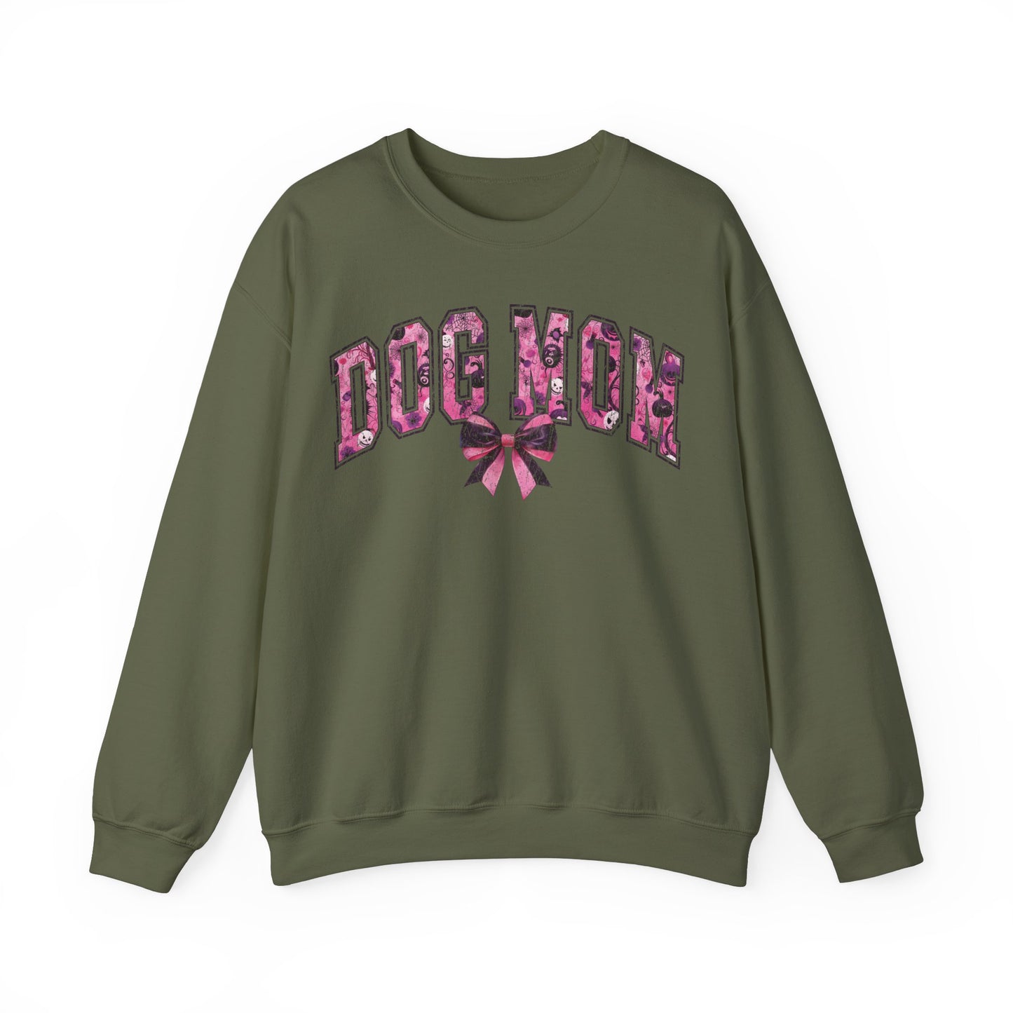Halloween Pink Dog Mom Sweatshirt