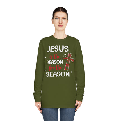 Jesus is the Reason for the Season Christmas Long Sleeve Tee