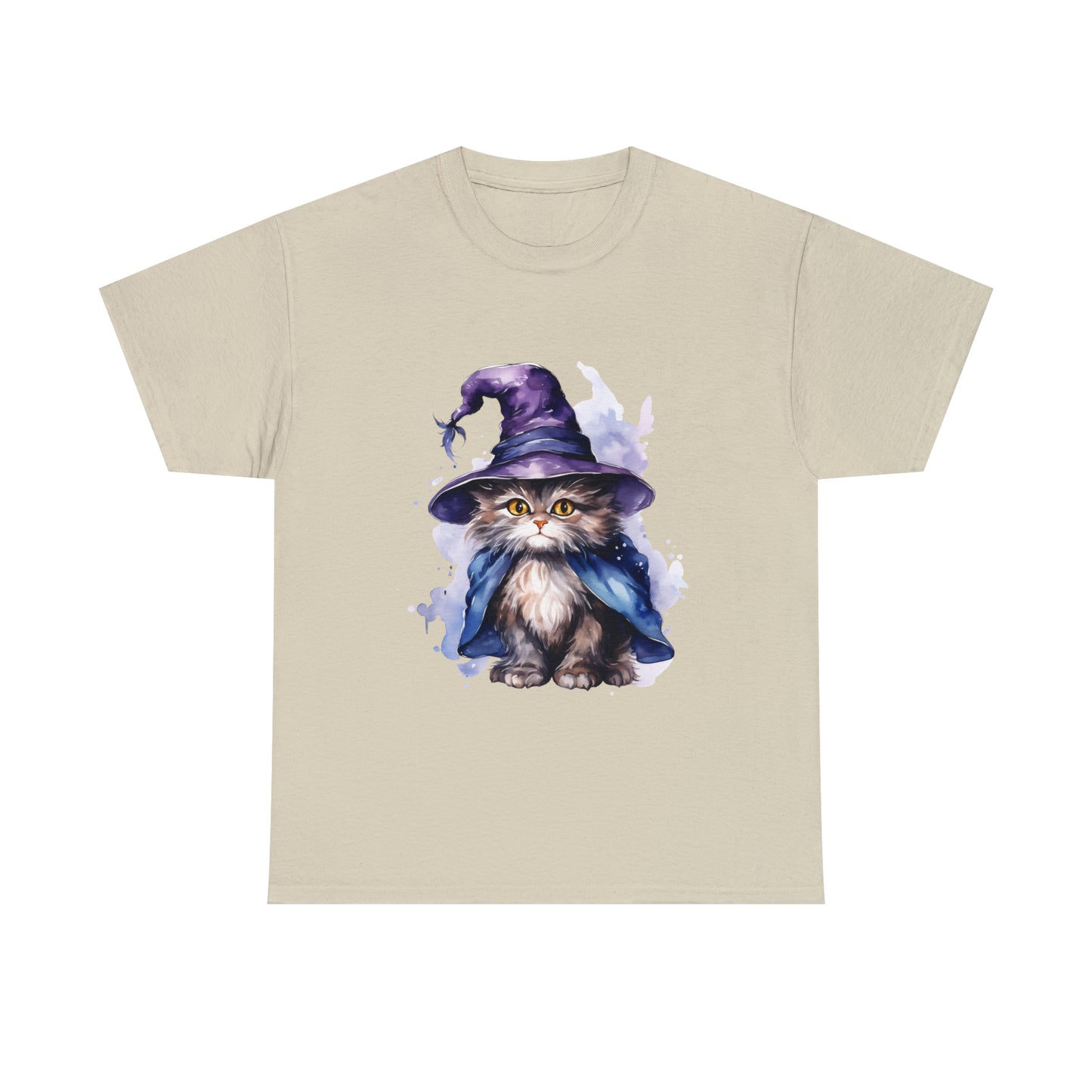 Witch Wizard Cat Halloween Short Sleeve Tee