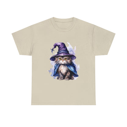 Witch Wizard Cat Halloween Short Sleeve Tee