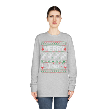 Merry Xmas Raindeers Christmas Ugly Sweater Long Sleeve T-shirt