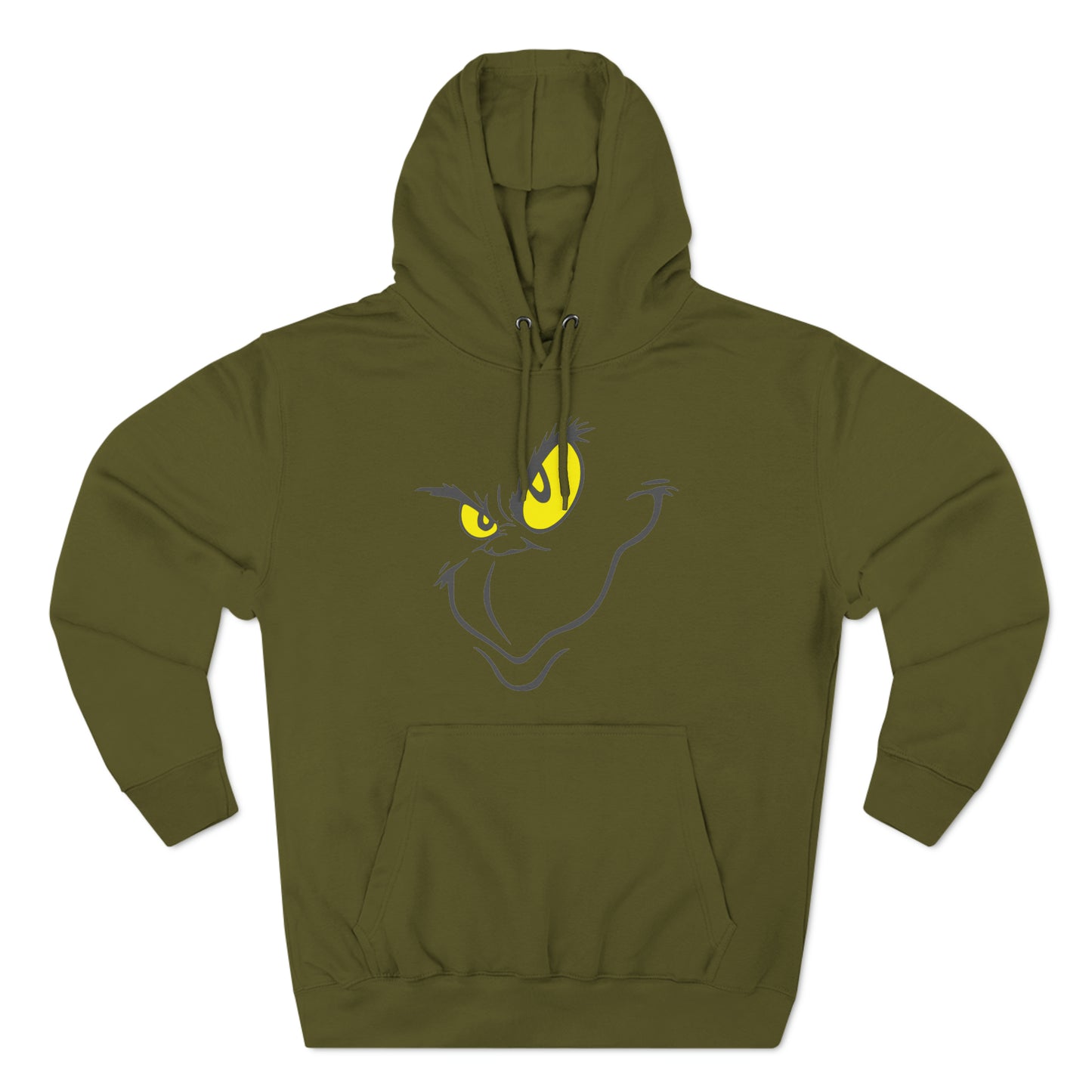 Grinch Face Christmas Pullover Hoodie