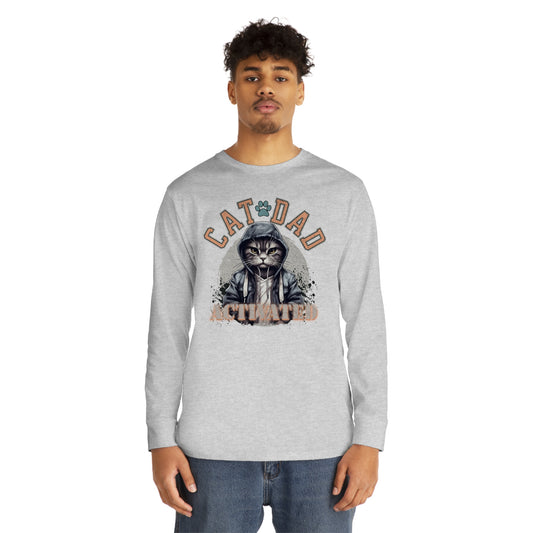 Cat Dad Activated Long Sleeve T-shirt