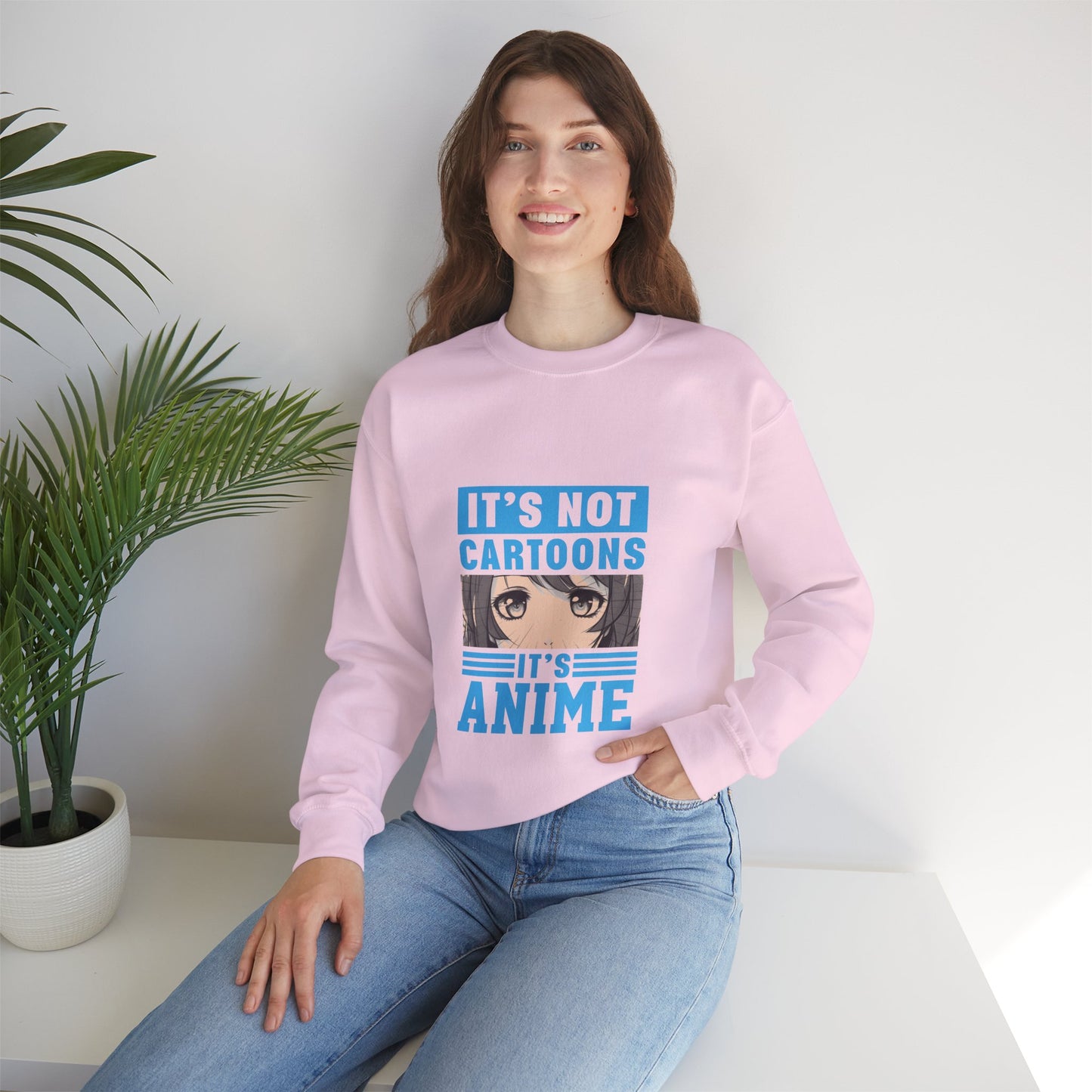 It's Not Cartoons It's Anime Sweatshirt