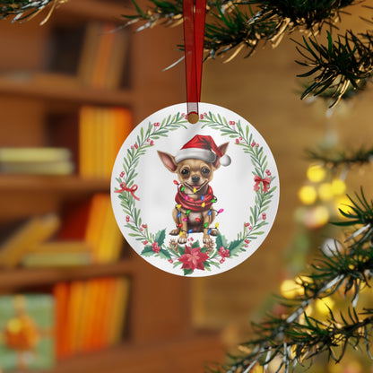 Chihuahua Dog in Lights Ornament