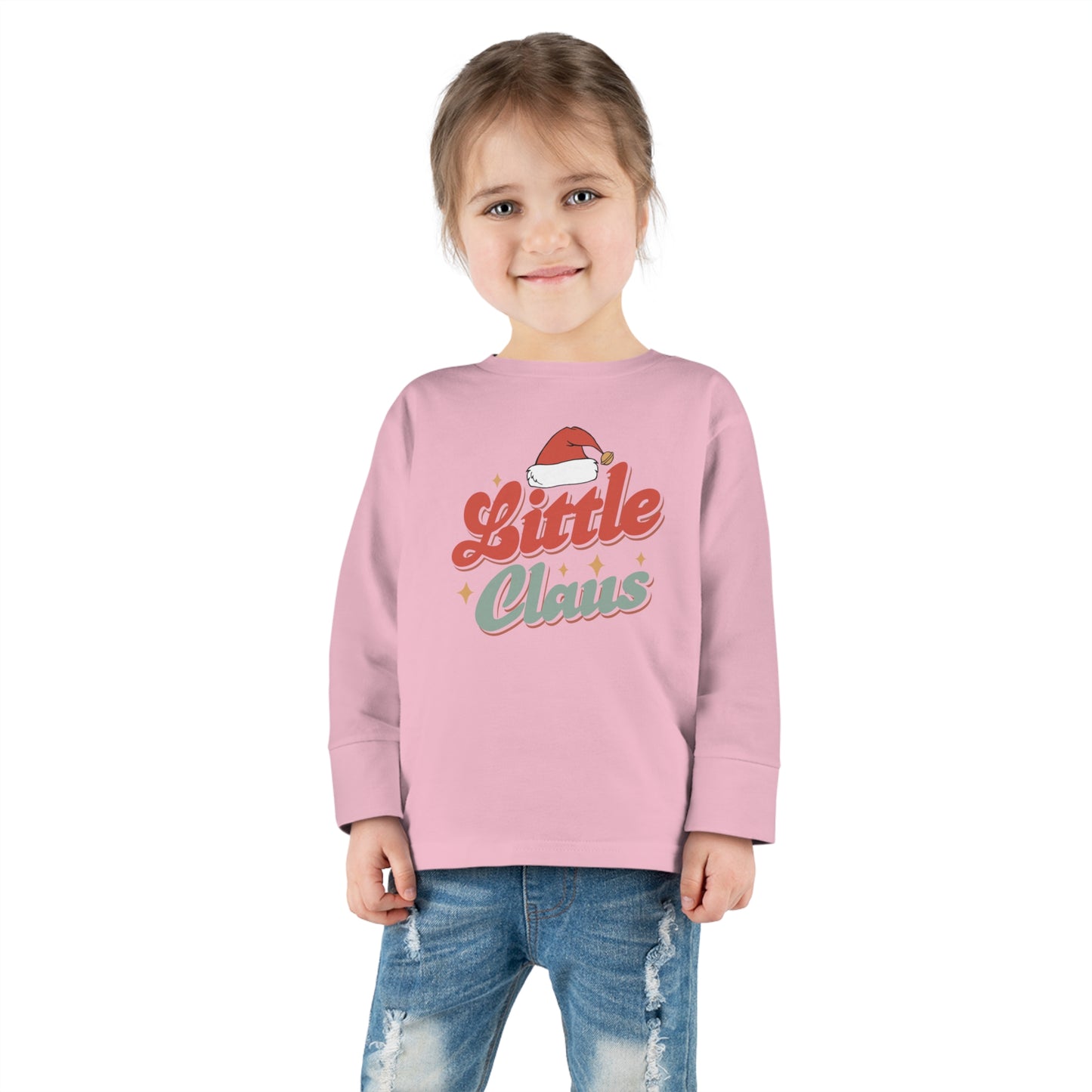 Little Brother/Sister Claus Family Christmas Toddler Long Sleeve Tee