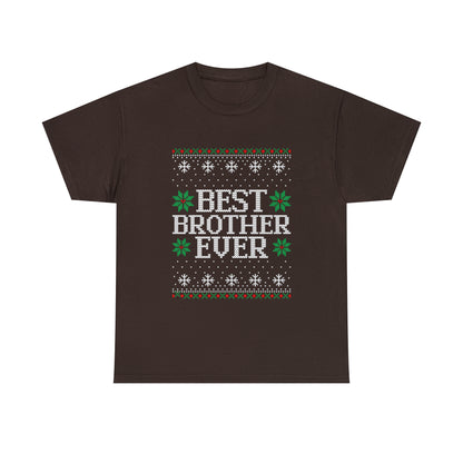 Best Brother Ever Christmas Ugly Sweater Short Sleeve Tee