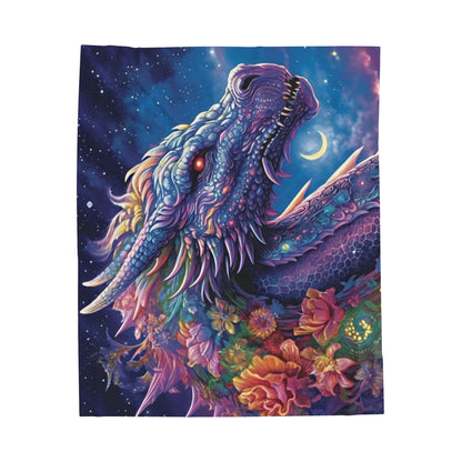 Purple Blue Dragon Blanket