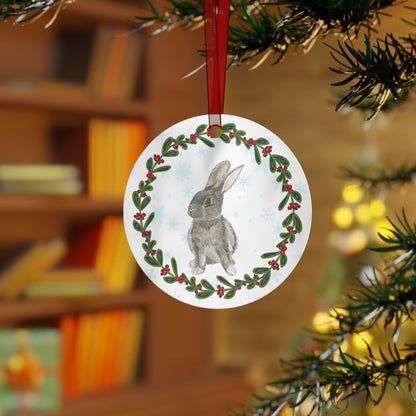 Grey Rabbit Ornament