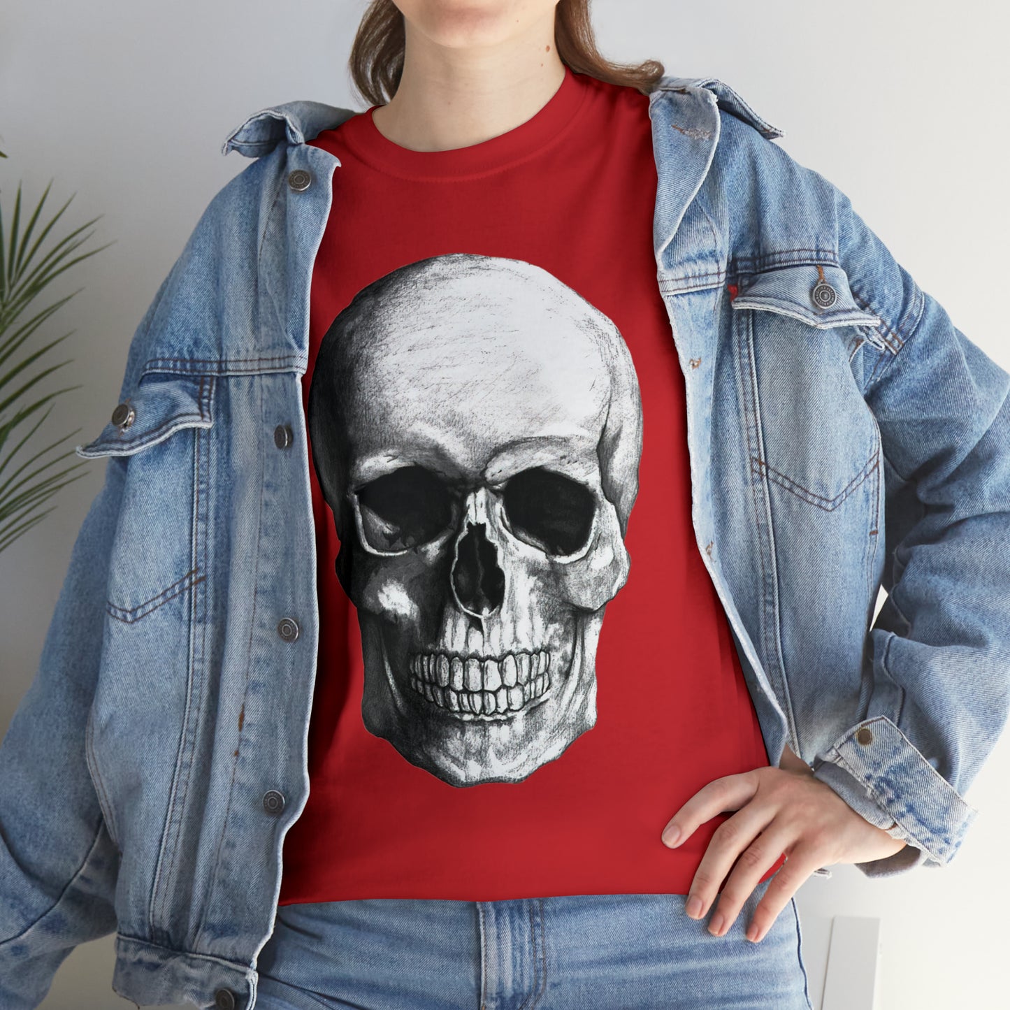 Large Skull Halloween Short Sleeve Tee