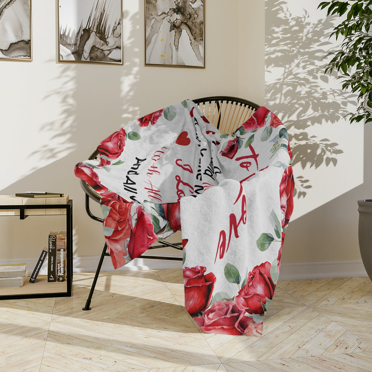 To My Love The Day I Met You Velveteen Blanket