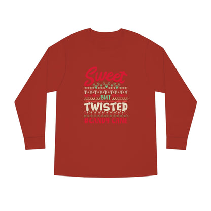 Sweet But Twisted #Candy Cane Christmas Ugly Sweater Long Sleeve T-shirt