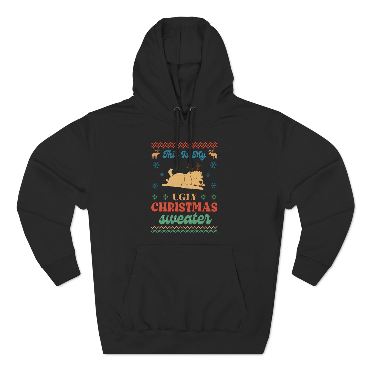 Golden Retriever This is My Ugly Christmas Sweater Pullover Hoodie