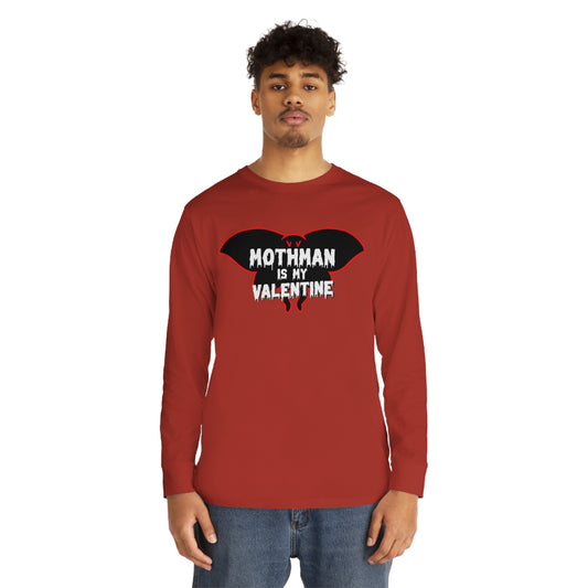 Mothman is My Valentine Long Sleeve T-shirt