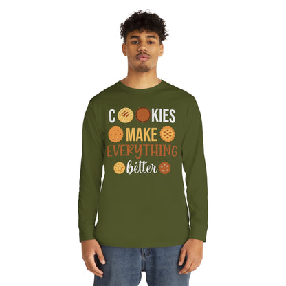 Cookies Make Everything Better Christmas Long Sleeve Tee