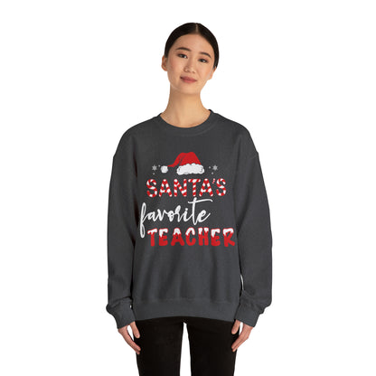 Santa's Favorite Teacher Christmas Sweatshirt