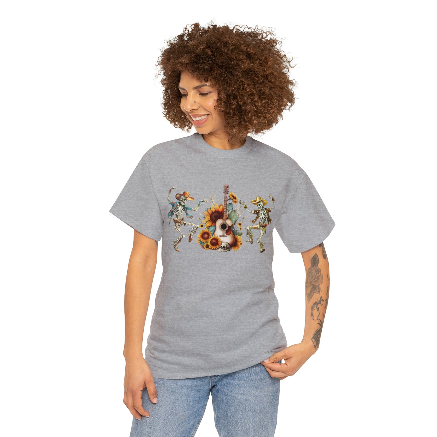 Western Dancing Skeletons Short Sleeve Tee